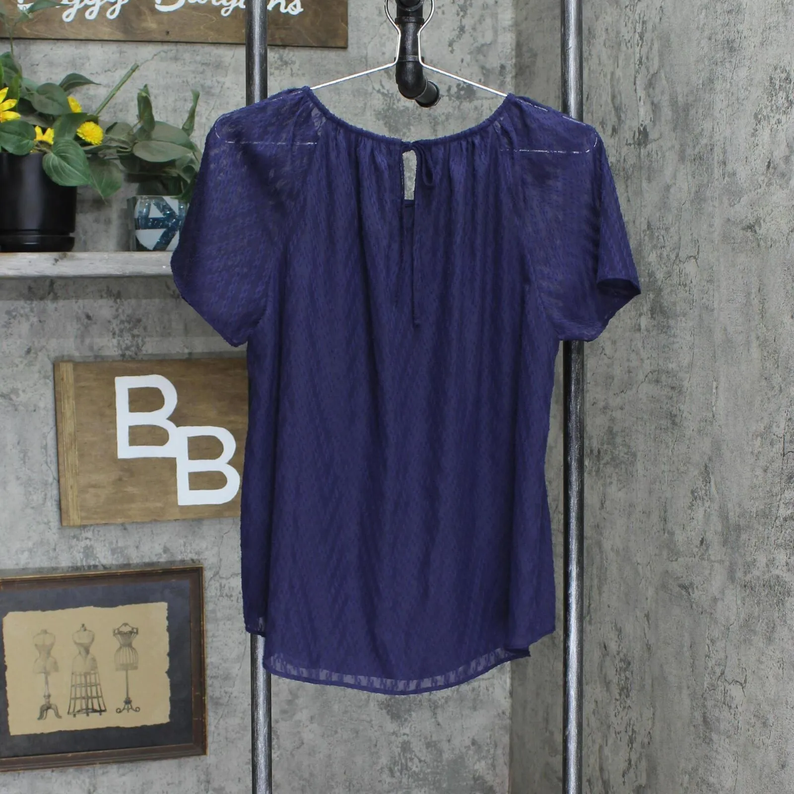 Lc Lauren Conrad Women's Flowy Shirred Top WL2UW001RS2