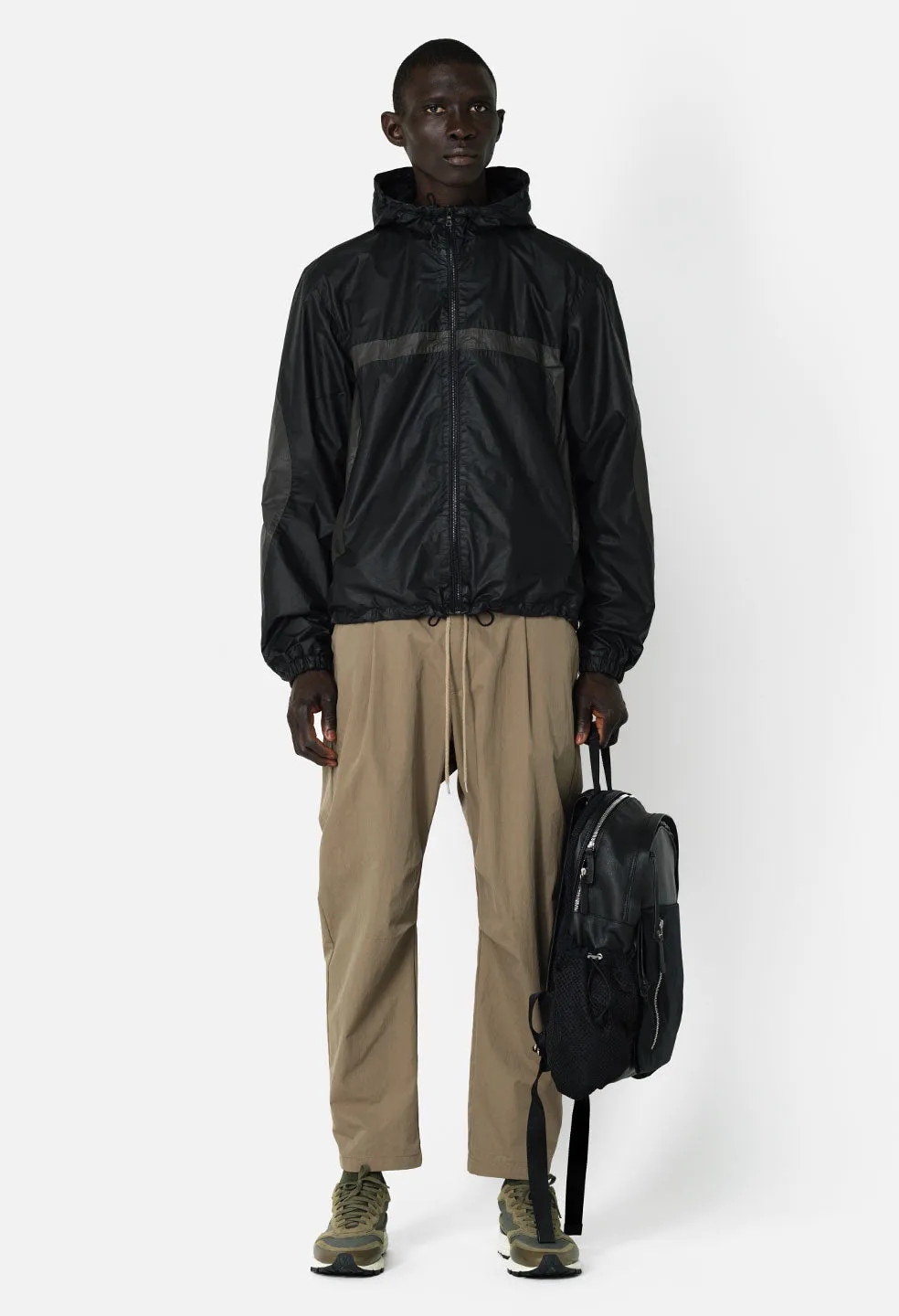 Leather Adapt Anorak / Paneled Charcoal