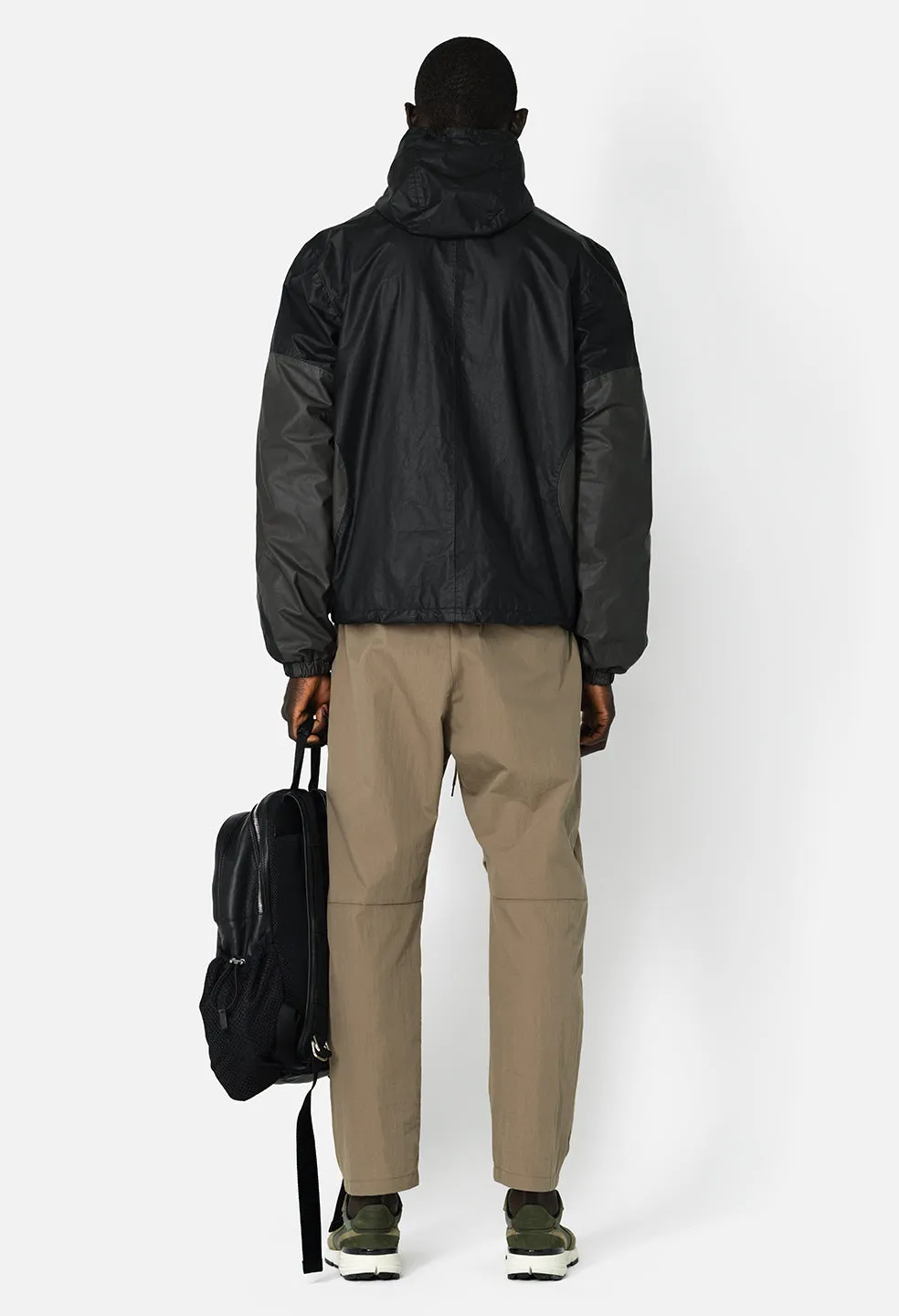 Leather Adapt Anorak / Paneled Charcoal