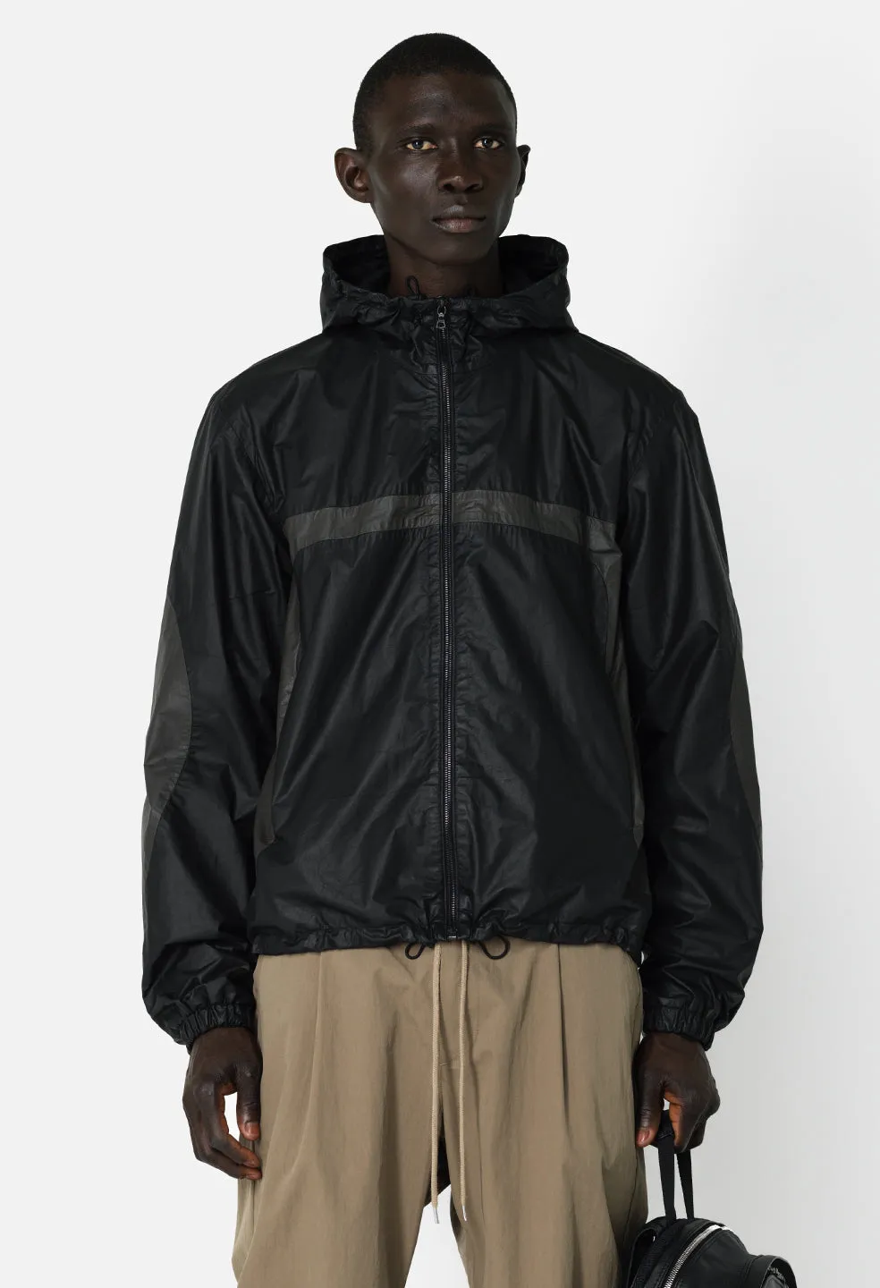 Leather Adapt Anorak / Paneled Charcoal
