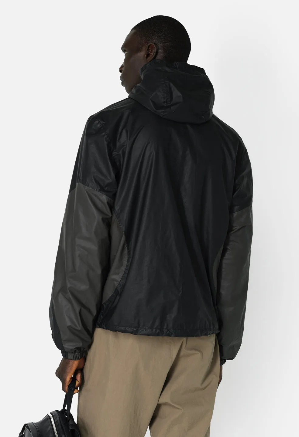Leather Adapt Anorak / Paneled Charcoal