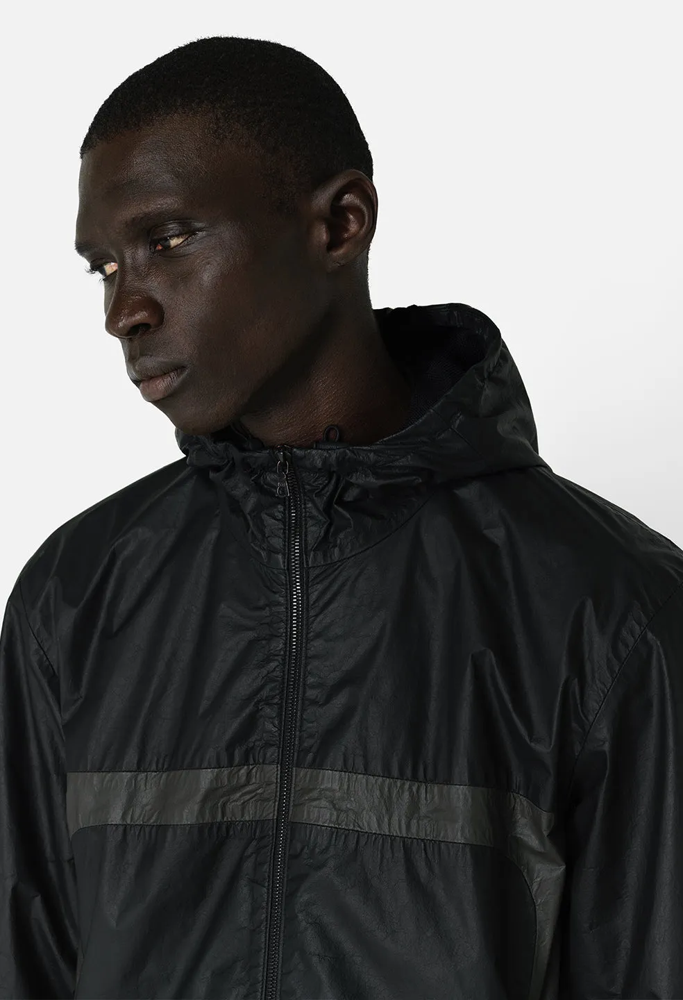 Leather Adapt Anorak / Paneled Charcoal