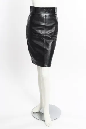 Leather Pencil Skirt
