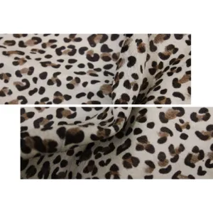 Leopard Print on Beige Cowhide PRE CUT Pieces | 12"x12", 12"x18", 12"x24" Precuts Sheets