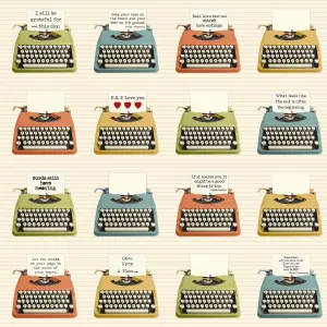 Letterpress Typewriters 23.5" Panel