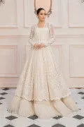 LF-PN-123-A-White | MariaB M.Luxe Fabrics | Unstitched Embroidered Fabric
