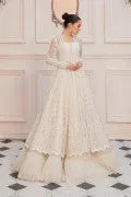 LF-PN-123-A-White | MariaB M.Luxe Fabrics | Unstitched Embroidered Fabric