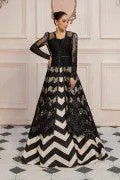 LF-PN-123-B-Black | MariaB M.Luxe Fabrics | Unstitched Embroidered Fabric