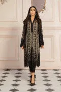 LF-PN-123-B-Black | MariaB M.Luxe Fabrics | Unstitched Embroidered Fabric