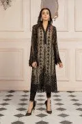 LF-PN-123-B-Black | MariaB M.Luxe Fabrics | Unstitched Embroidered Fabric