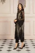 LF-PN-123-B-Black | MariaB M.Luxe Fabrics | Unstitched Embroidered Fabric