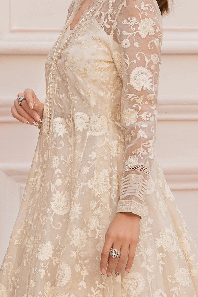LF-PO-107-A-White | MariaB M.Luxe Fabrics | Unstitched Embroidered Fabric