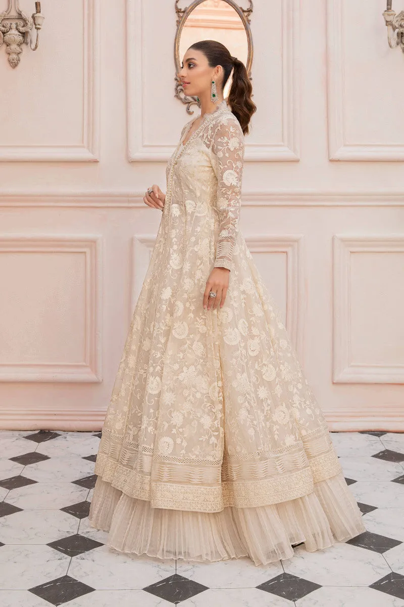 LF-PO-107-A-White | MariaB M.Luxe Fabrics | Unstitched Embroidered Fabric