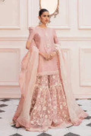 LF-PO-107-B-Pink | MariaB M.Luxe Fabrics | Unstitched Embroidered Fabric