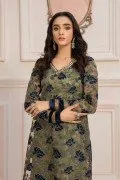 LF-ZN-103-A-Black | MariaB M.Luxe Fabrics | Unstitched Embroidered Fabric