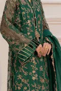 LF-ZN-122-A-Green | MariaB M.Luxe Fabrics | Unstitched Embroidered Fabric