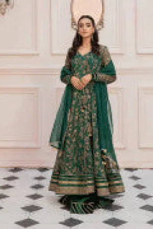 LF-ZN-122-A-Green | MariaB M.Luxe Fabrics | Unstitched Embroidered Fabric
