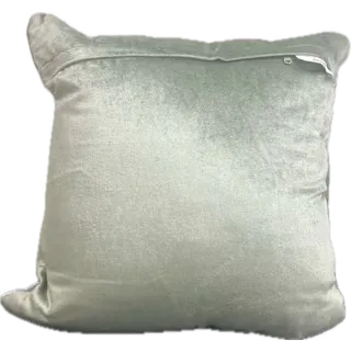 Light Sage Decorative Pillow with Gold Embroidery