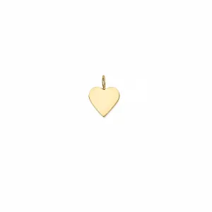 LILY SOLID HEART CHARM-LOOSE