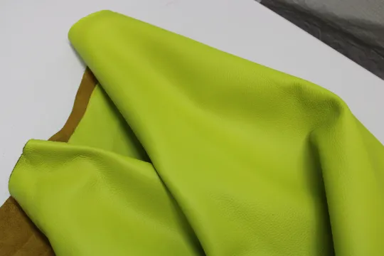 Lime Neon  Floater leather PRE CUT Pieces | 12"x12", 12"x18", 12"x24" Precuts Sheets