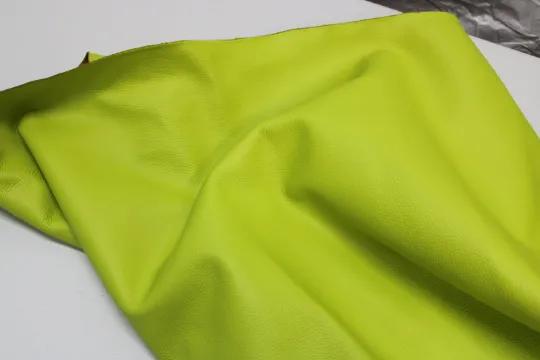 Lime Neon  Floater leather PRE CUT Pieces | 12"x12", 12"x18", 12"x24" Precuts Sheets
