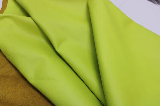 Lime Neon  Floater leather PRE CUT Pieces | 12"x12", 12"x18", 12"x24" Precuts Sheets