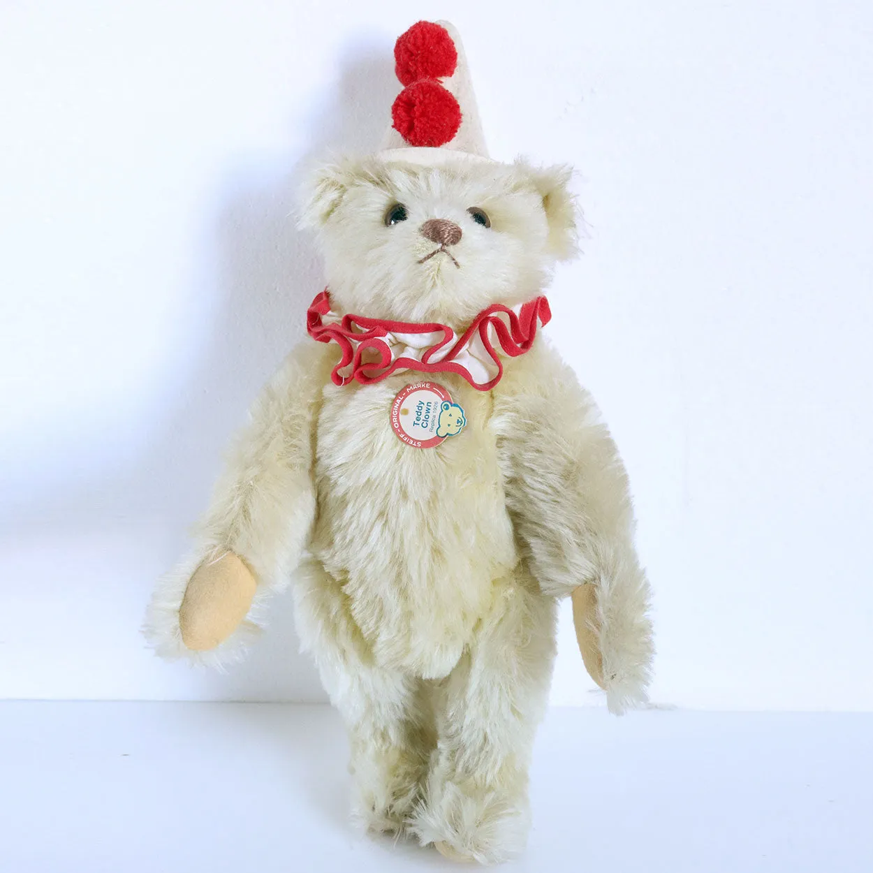 Limited Edition German Steiff 1926 Replica Teddy Clown Bear Stuffed Toy