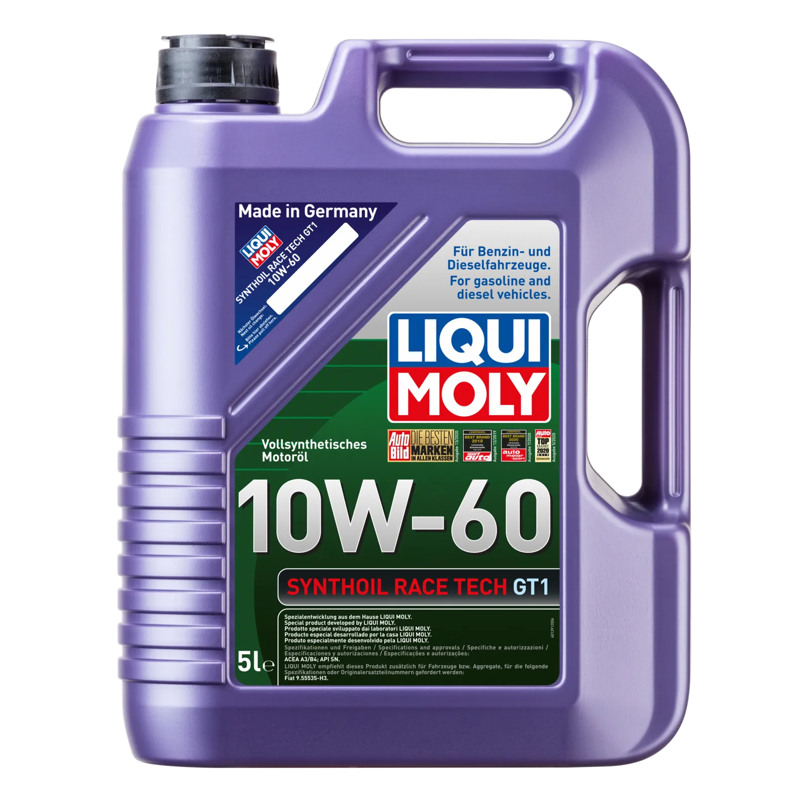 Liqui Moly Synthoil Race Tech GT1 10W-60 Engine Oil - 5 Litre