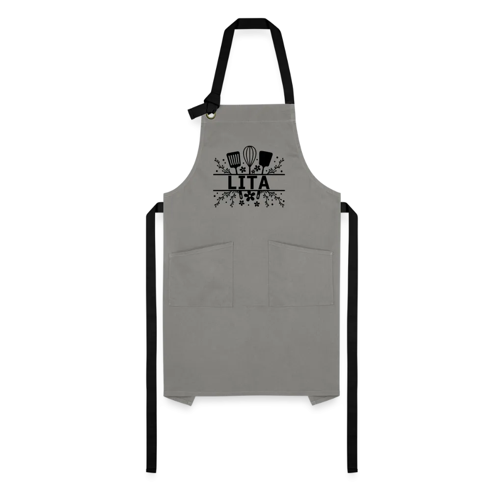 Lita Artisan Apron - Gray