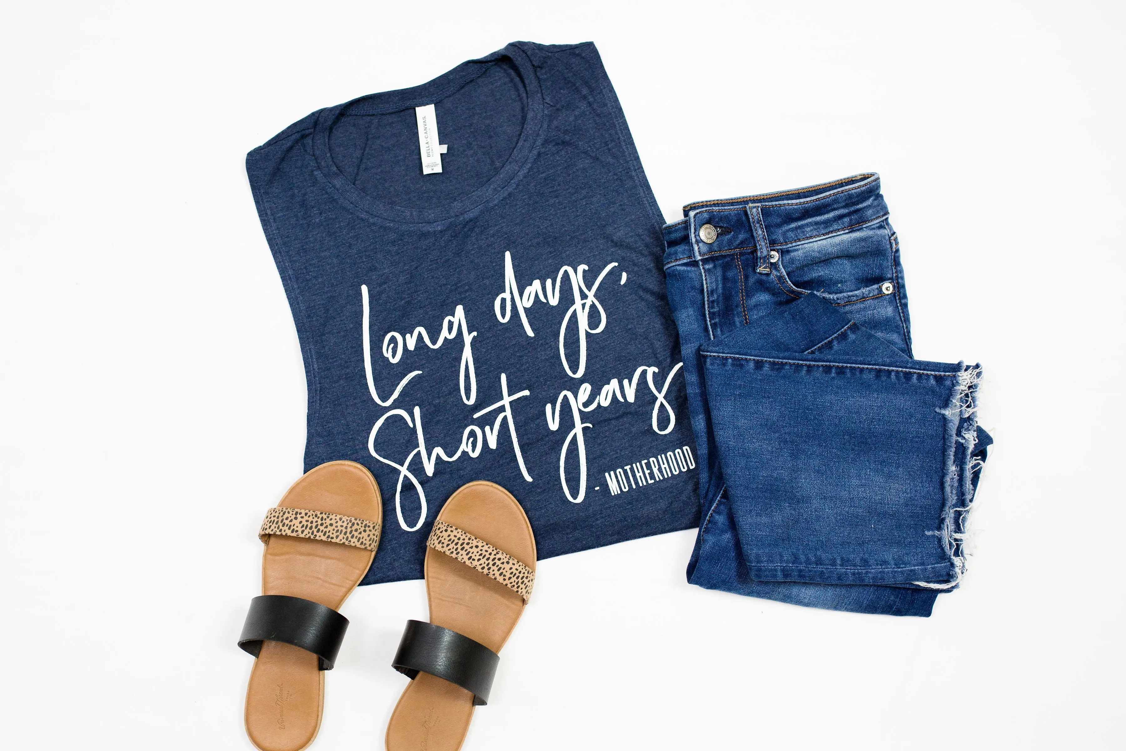 Long Days, Short Years Ladies Flowy Muscle Tank