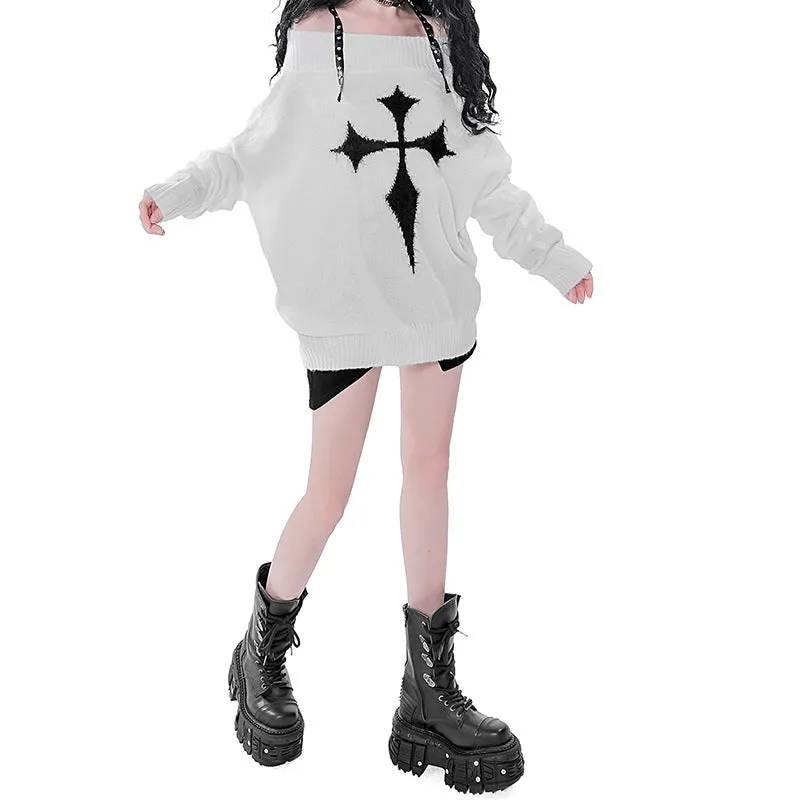 Loose Cross Winter Oversize Sweater