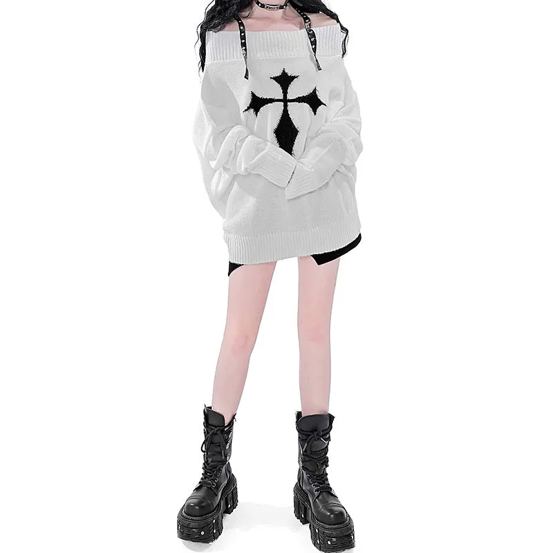 Loose Cross Winter Oversize Sweater