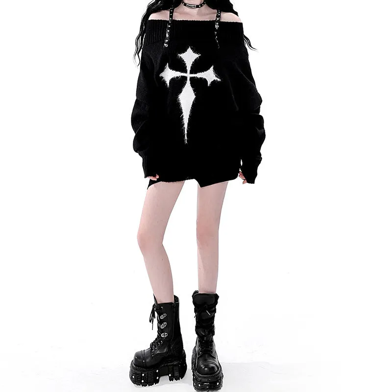 Loose Cross Winter Oversize Sweater
