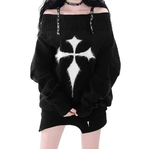 Loose Cross Winter Oversize Sweater