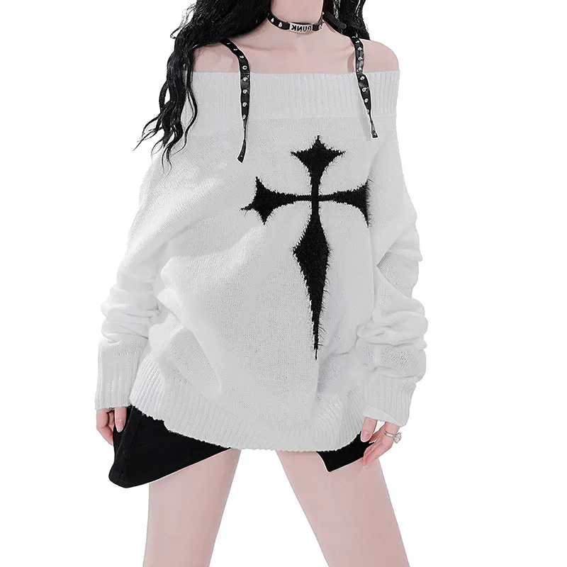Loose Cross Winter Oversize Sweater