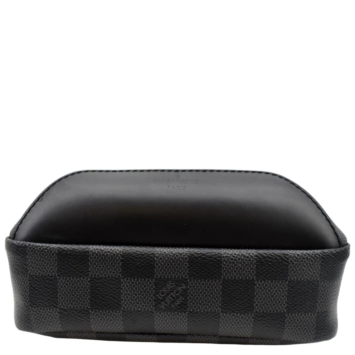 LOUIS VUITTON Avenue Sling Damier Graphite Backpack Bag Black
