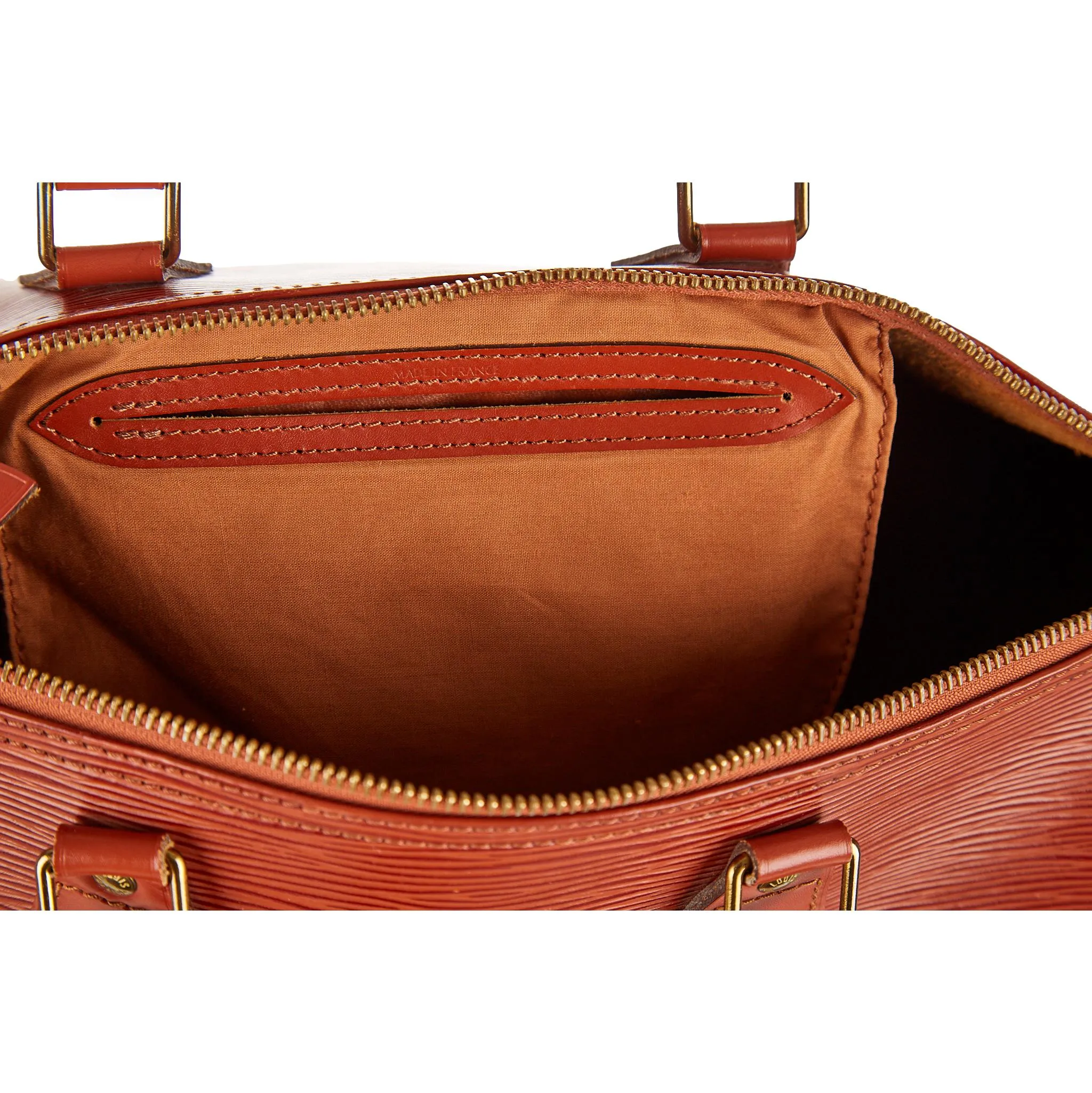 Louis Vuitton Brown Epi Speedy 35