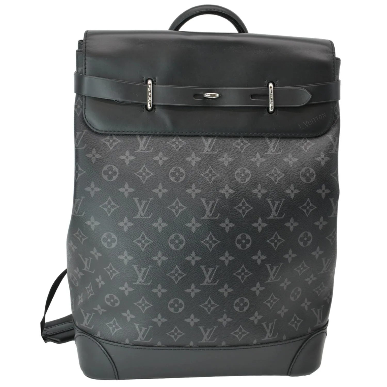 LOUIS VUITTON Steamer Monogram Eclipse Backpack Bag Black
