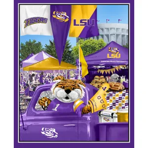 LOUISIANA STATE UNIVERSITY-Tailgate Panel-100% Cotton-LSU1157