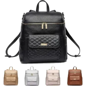 Luli Bebe - Mochila Monaco Fraldas, Ébano-Preto 