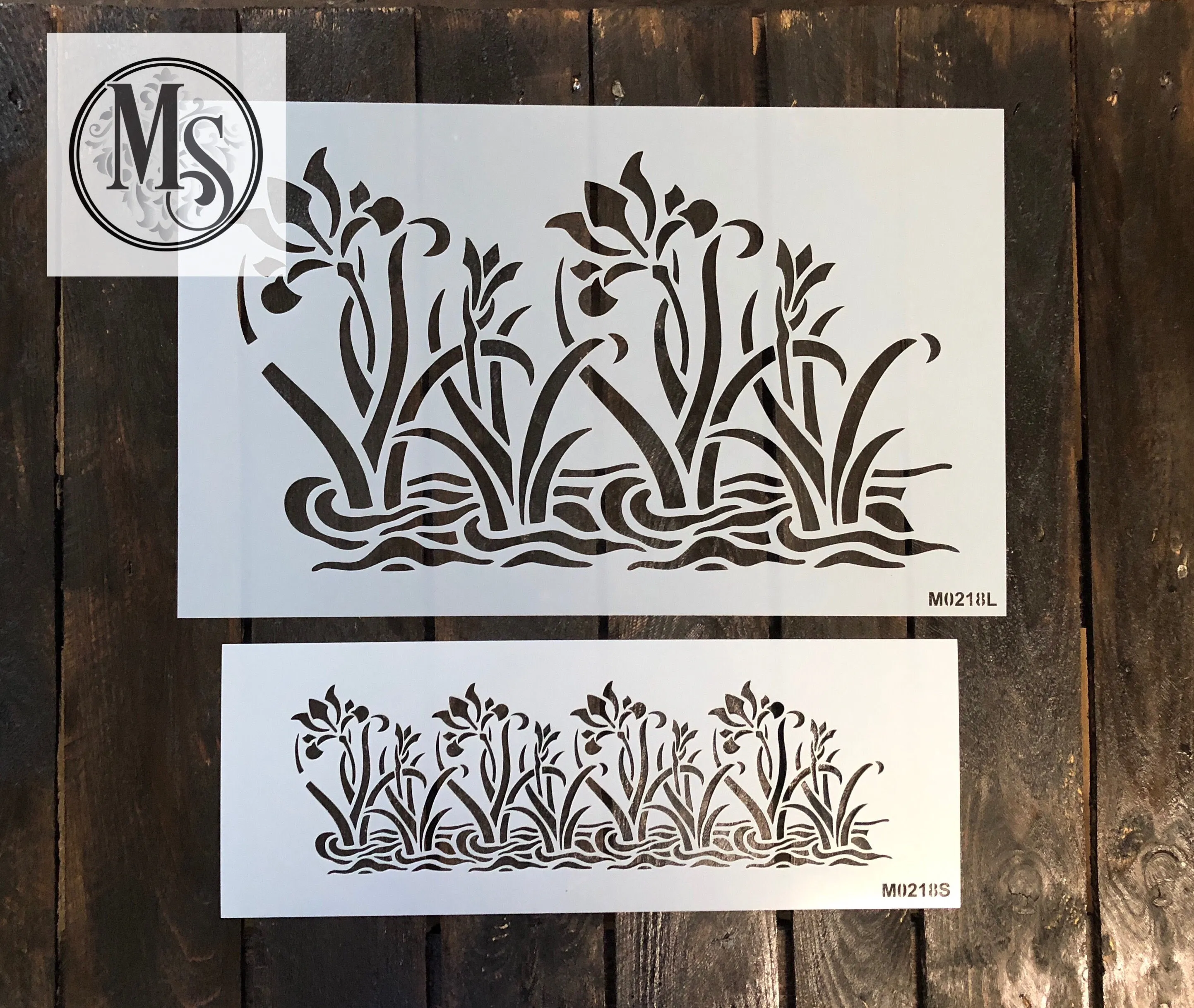 M0218 Iris in water - 2 sizes