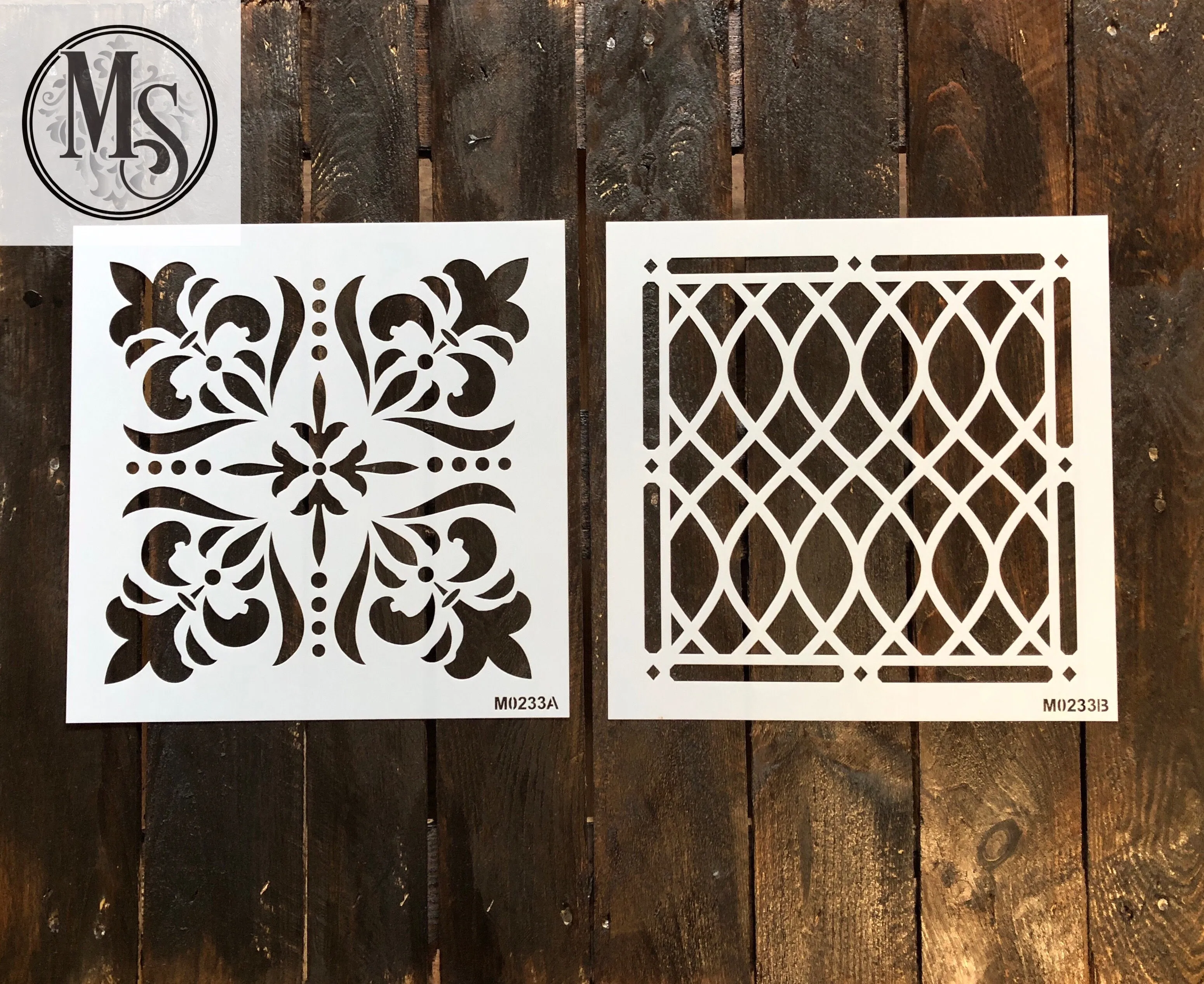 M0233 10 inch tiles - 4 design options