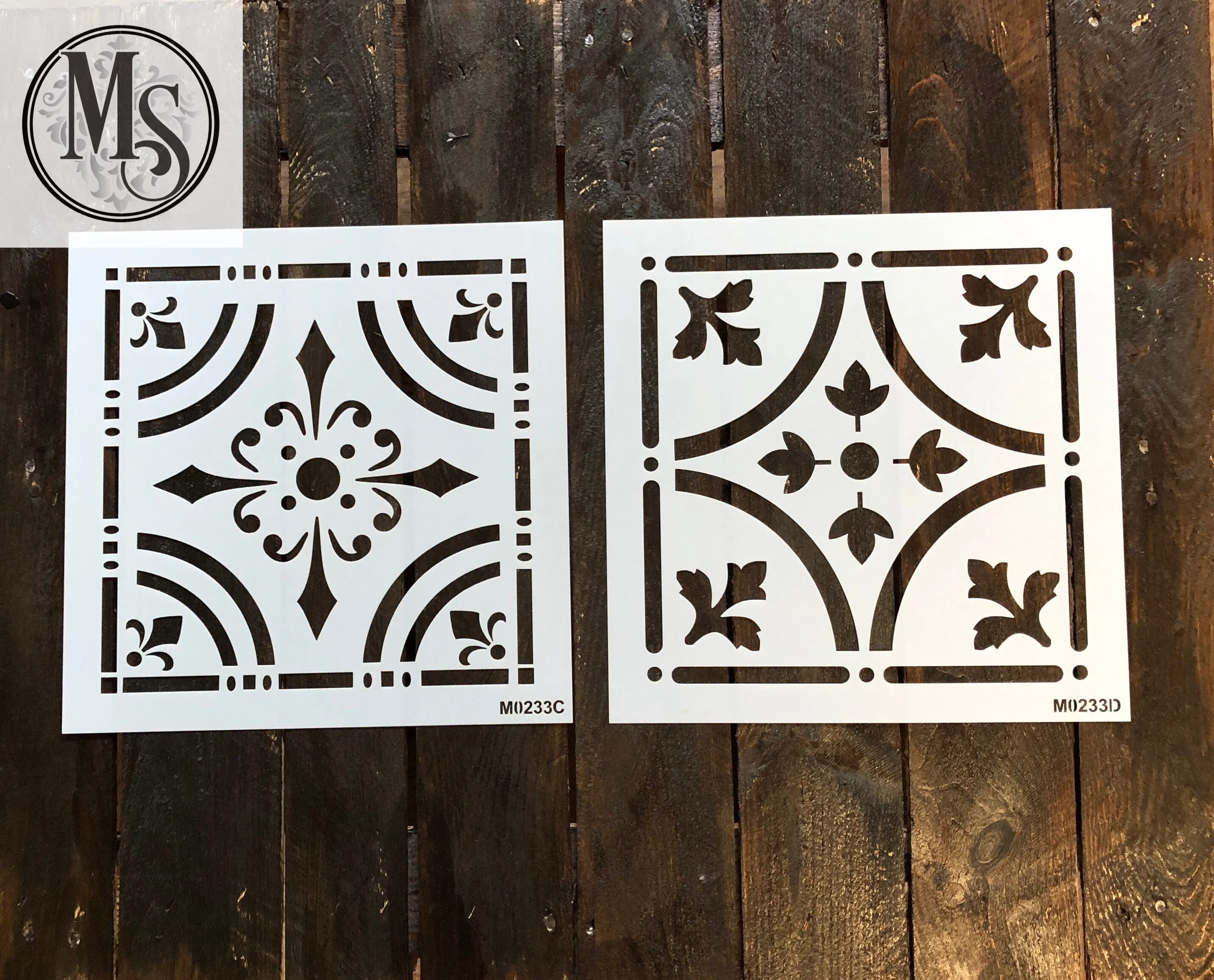M0233 10 inch tiles - 4 design options