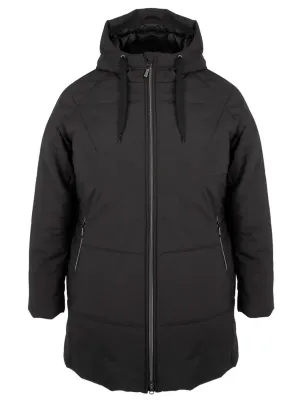 Manteau d'hiver Sporty Plus Taille Plus - Noir