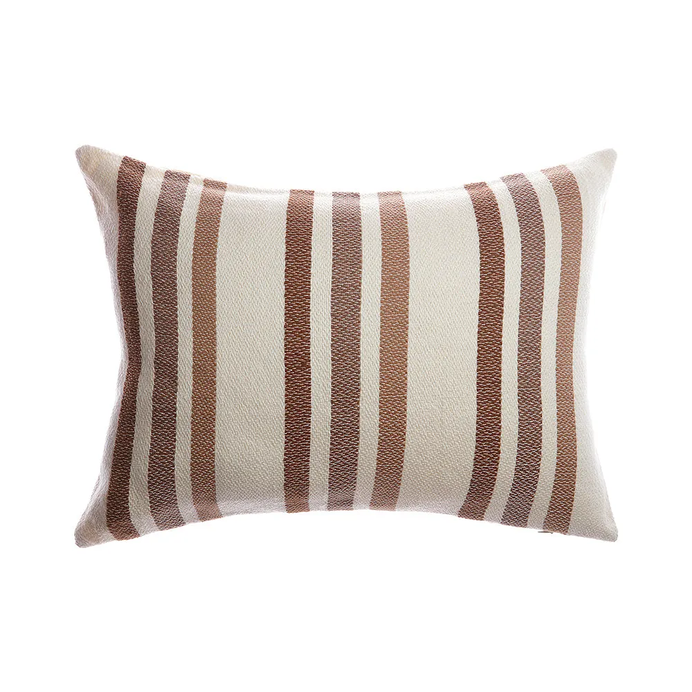 Marlene Square Wool Pillow - Brownie