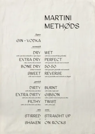 Martini Methods Pure Linen Tea Towel
