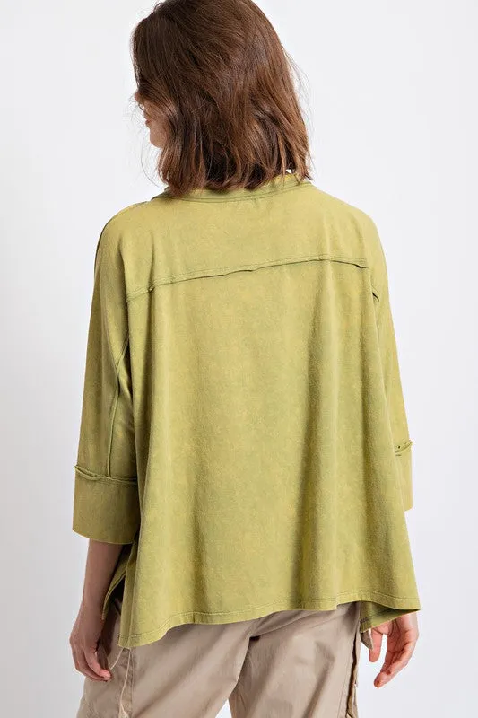 Matcha Star Washed Top