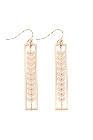 ME10280 - ARROWHEAD CHAIN EARRINGS