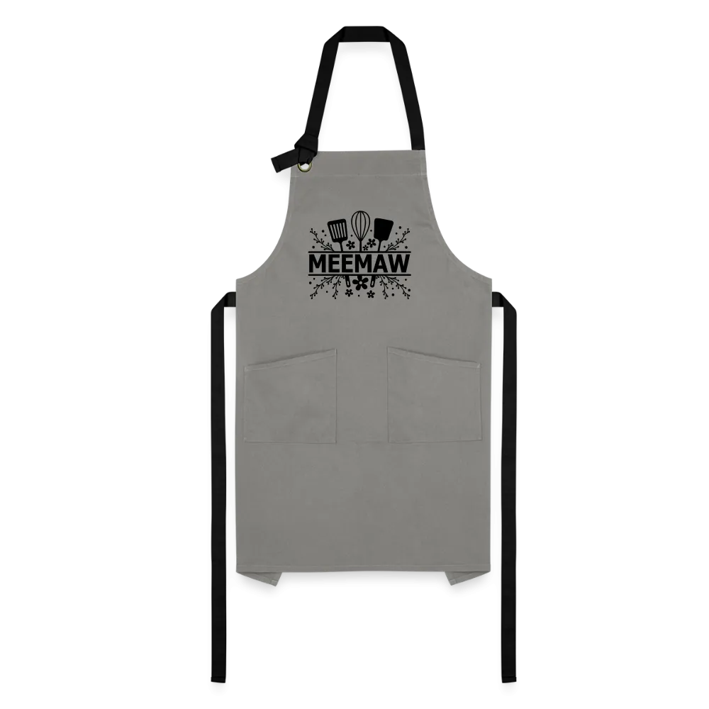 Meemaw Artisan Apron - Gray
