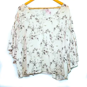 Melrose&Market Muted Pink Bell Sleeve Blouse